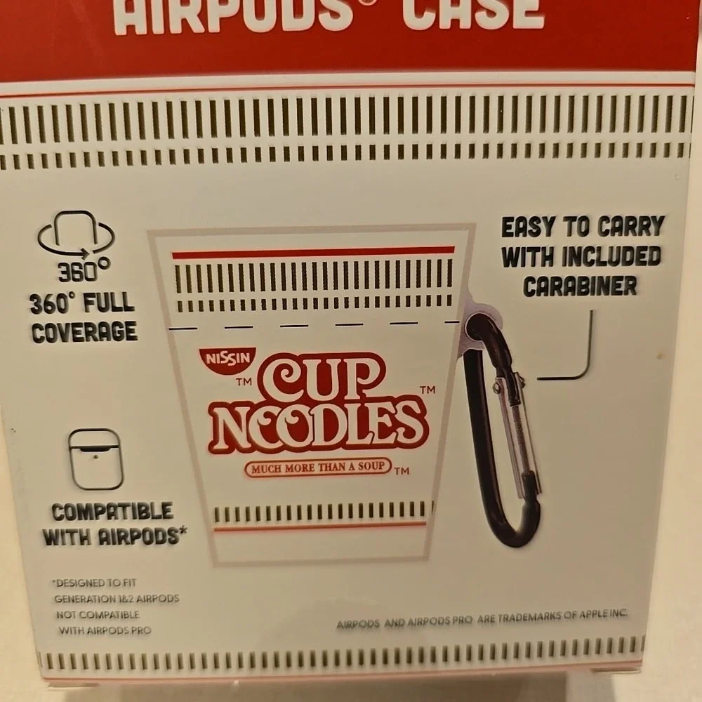 Nissin Cup‎ Noodles Airpods Case 360º Full Coverage Fits Airpod Gen 1/ 2